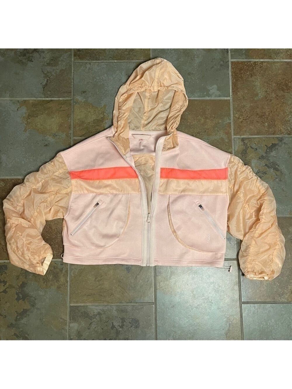 NWOT FP Movement Summer Breeze Sweat Zip Up Hoodie - Picture 3 of 7
